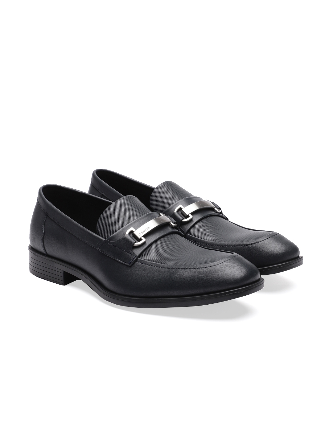 Buy Calvin Klein Men Navy Blue Slip On Leather Formal