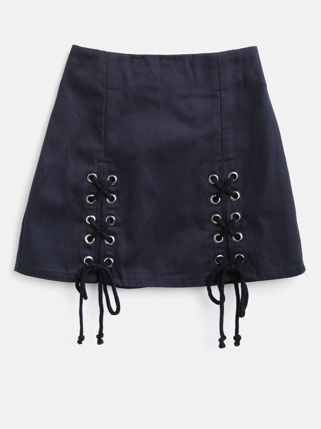 Buy Nauti Nati Girls Navy A Line Pure Cotton Skirt - Skirts for Girls ...