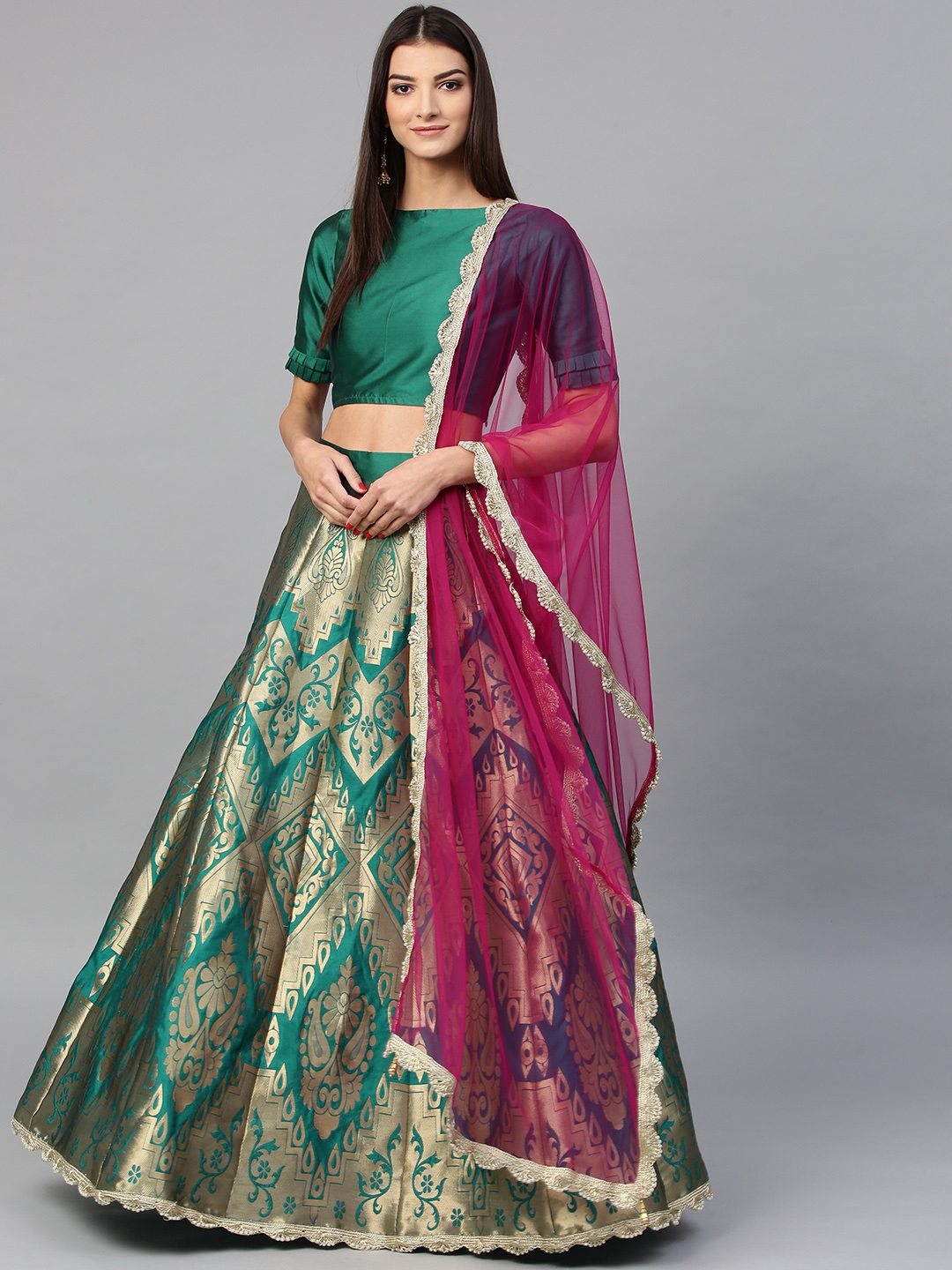 dupatta style on choli