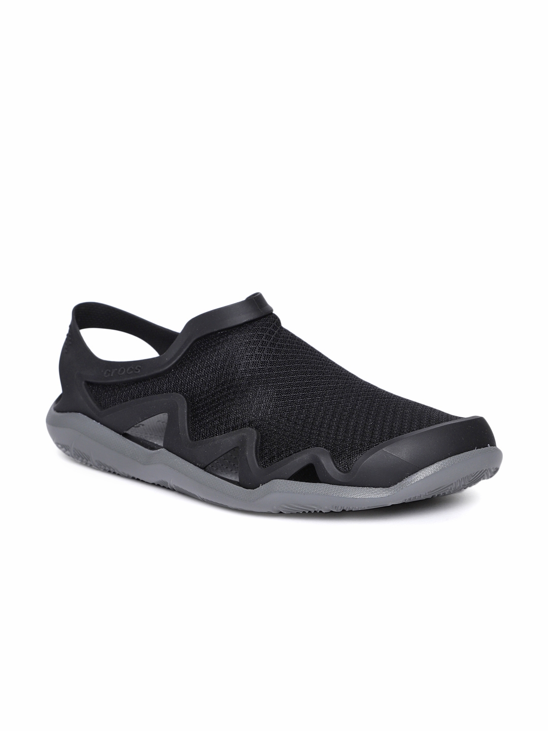Buy Crocs Men Black Swiftwater Shoe Style Sandals - Sandals for Men ...