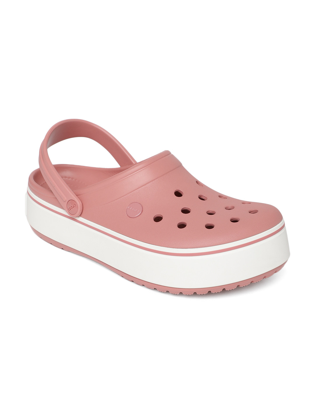 Buy Crocs Unisex Peach Coloured Solid Clogs Flip Flops for Unisex