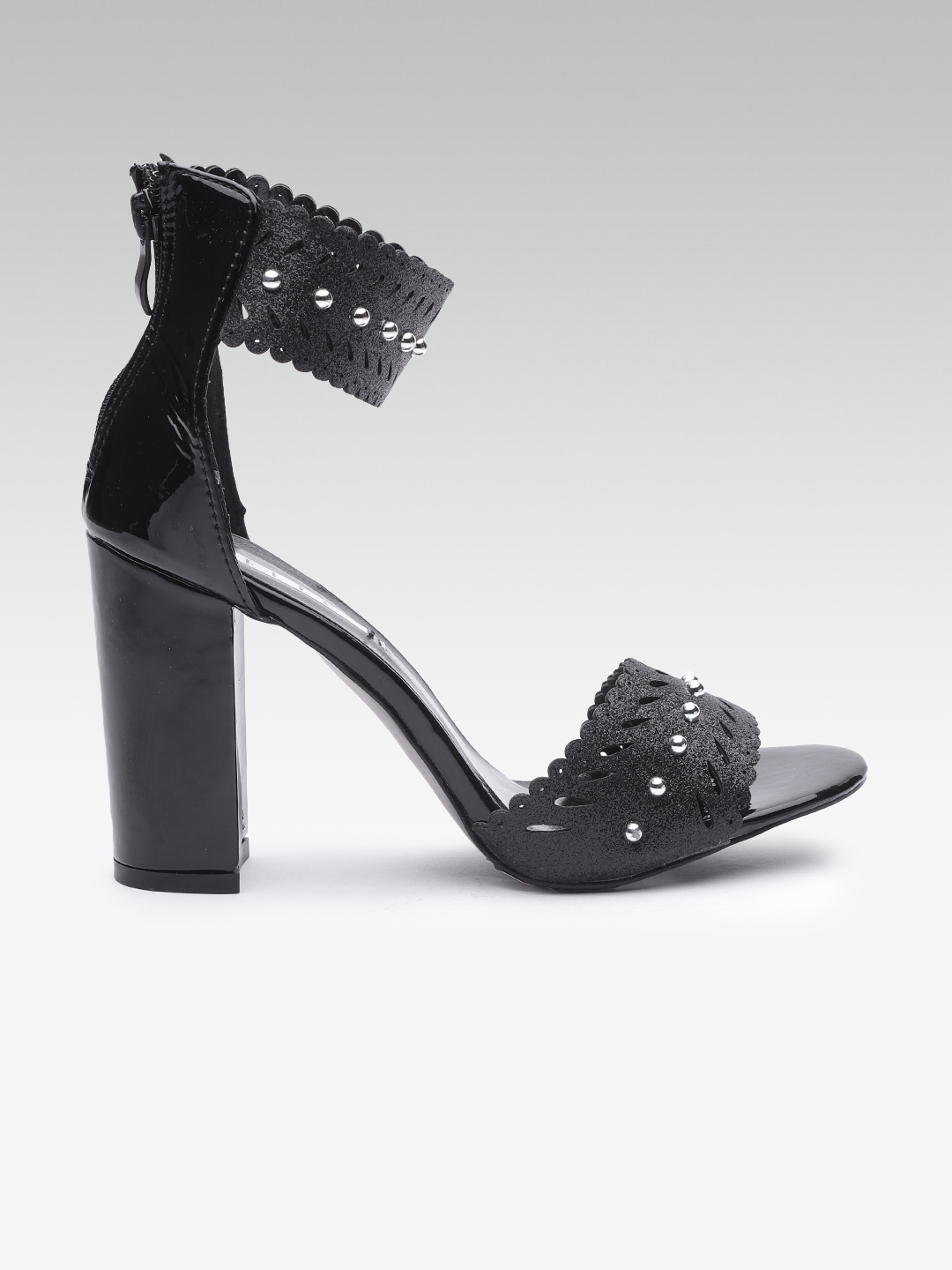 elle strappy low block heel