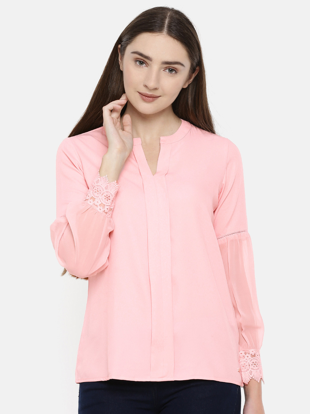 Buy Park Avenue Women Pink Solid Top Tops for Women 8590929 Myntra
