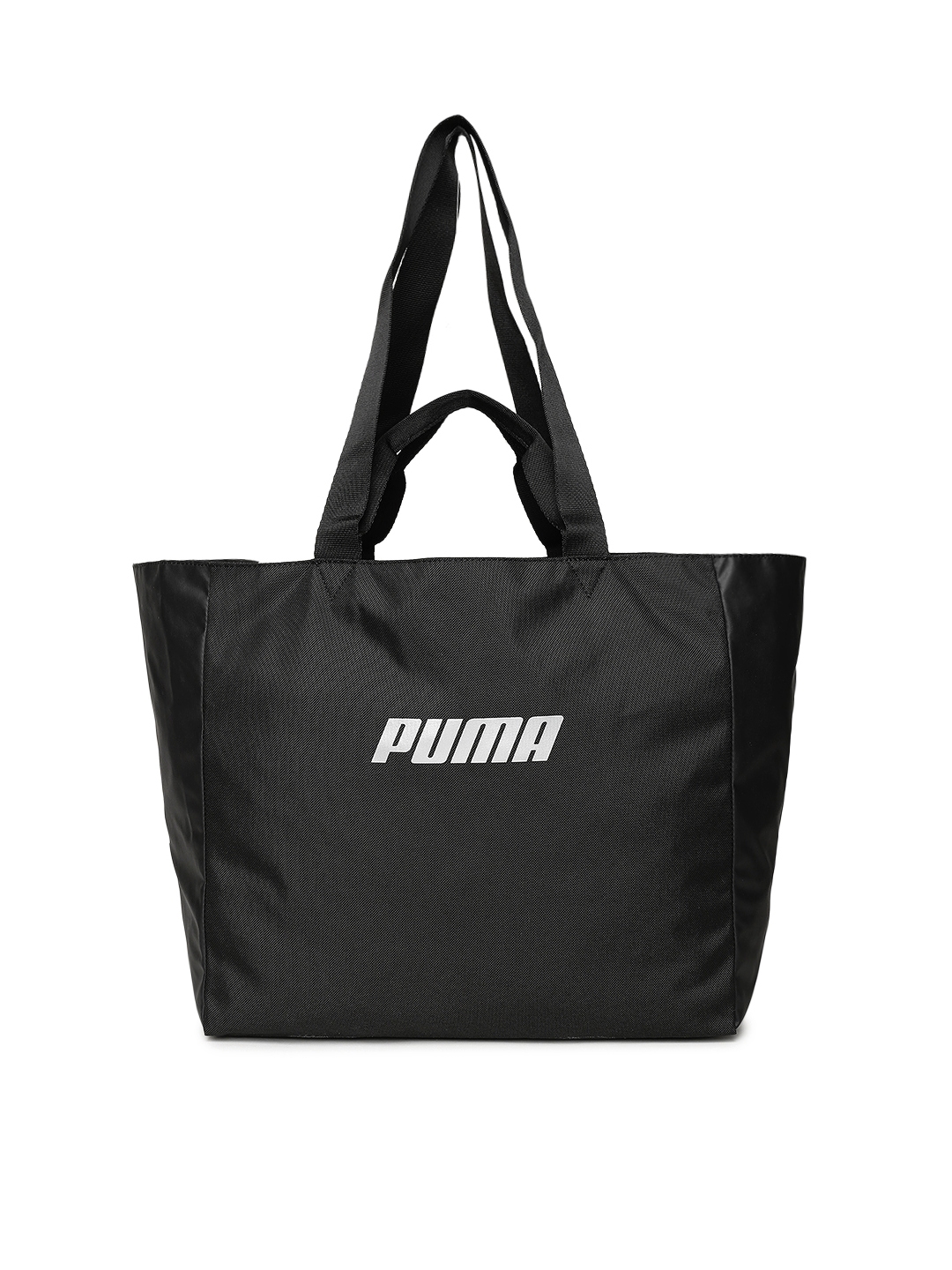 Buy Puma Black Solid Tote Bag Handbags for Women 8592683 Myntra