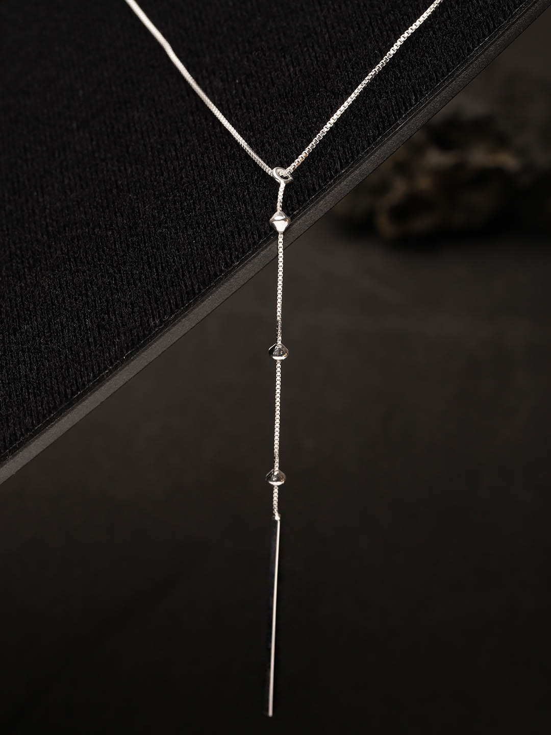 Buy Carlton London 925 Sterling Silver Lariat Necklace - Necklace And ...