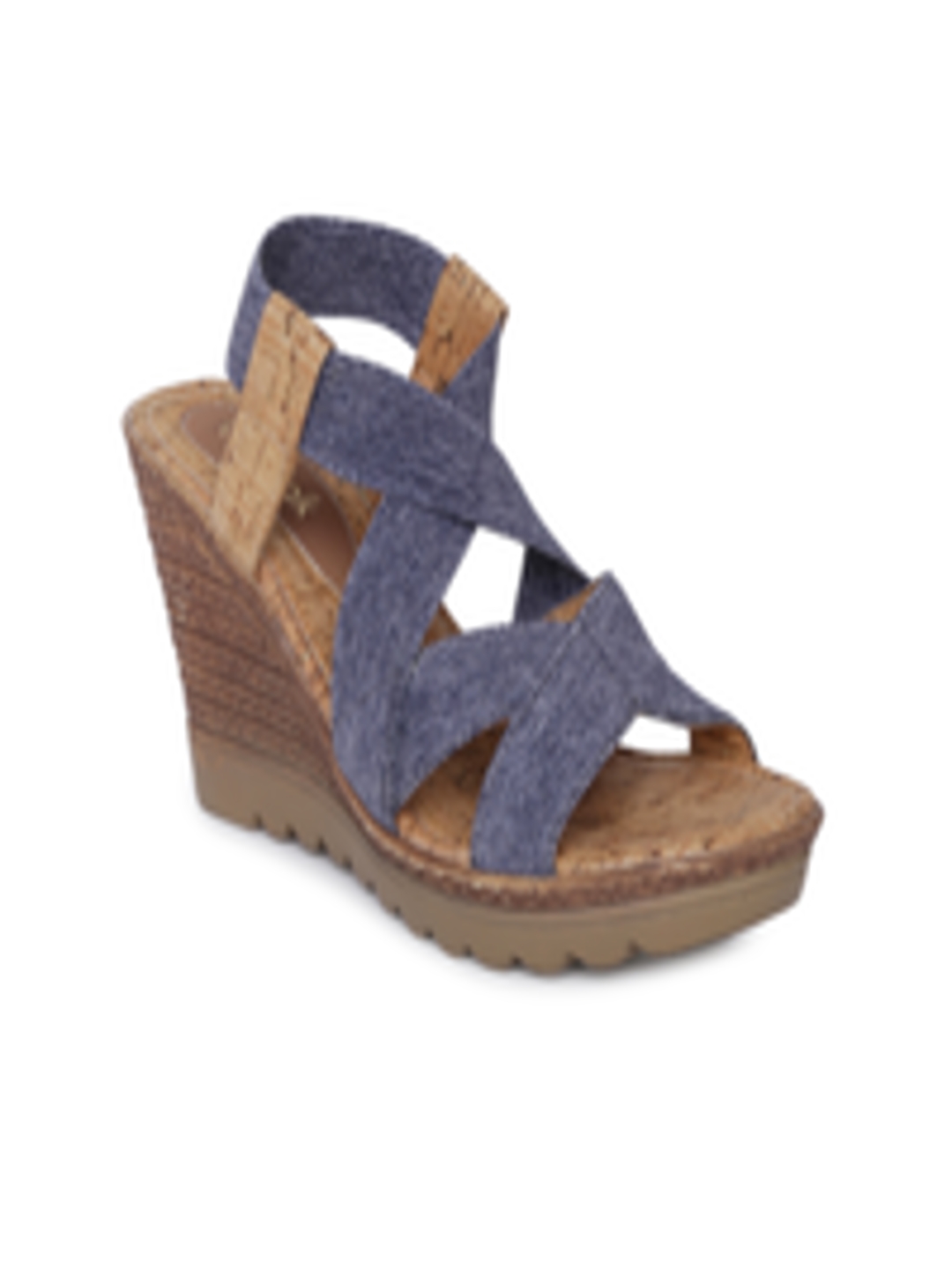 Buy Catwalk Women Blue Solid Sandals - Heels for Women 8607539 | Myntra