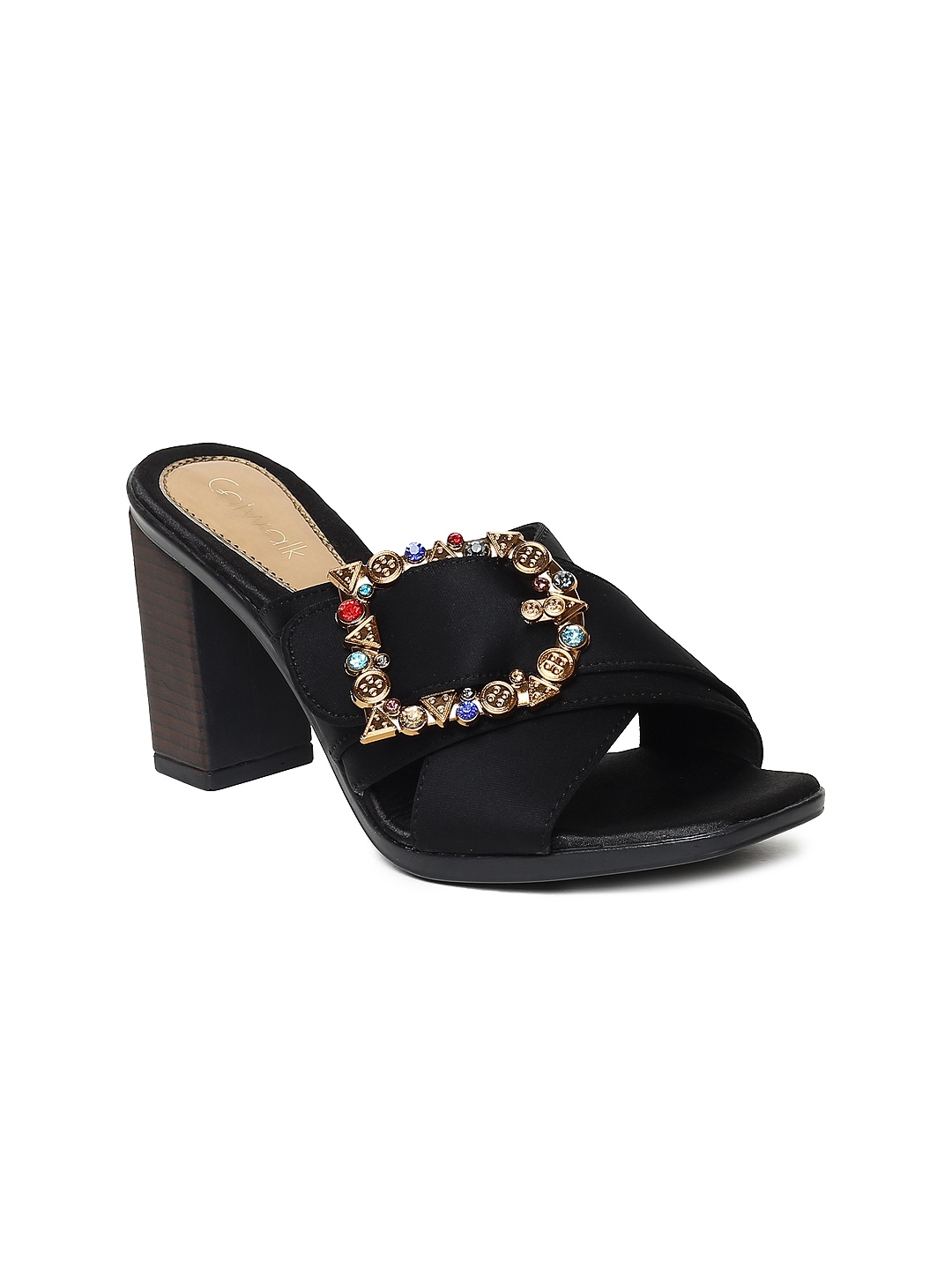 Buy Catwalk Women Black Embellished Heels - Heels for Women 8607803 ...