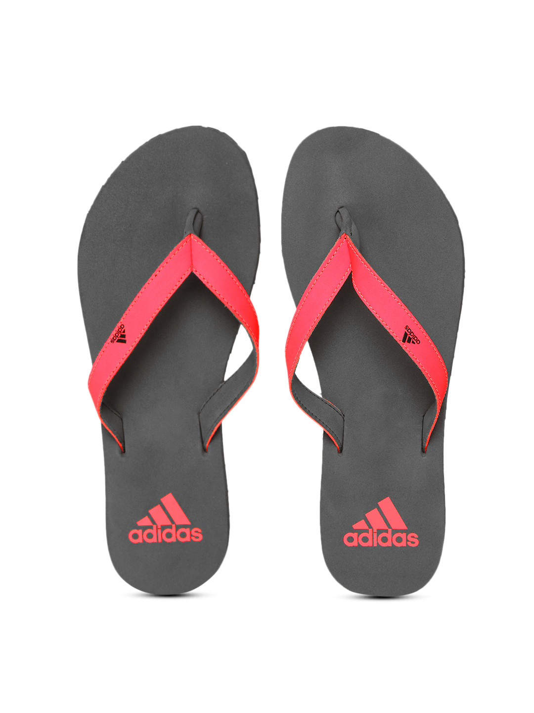 adidas flip flops grey