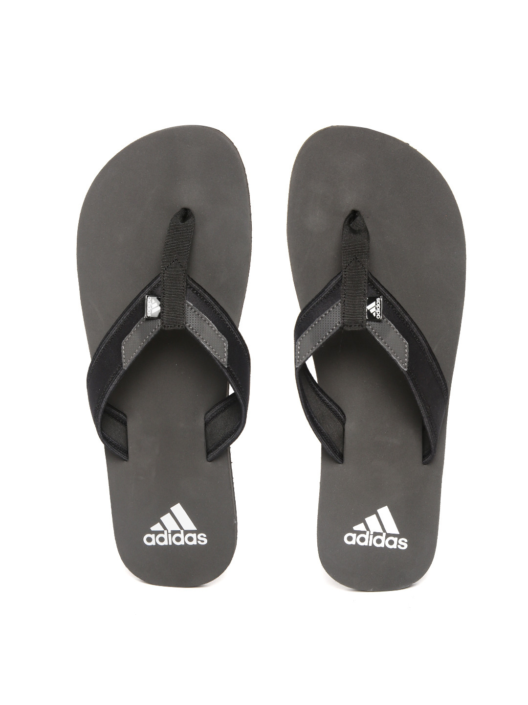 Buy ADIDAS Men Black & Charcoal Grey Rio Attack 2 Thong Flip Flops Flip Flops for Men 8615665
