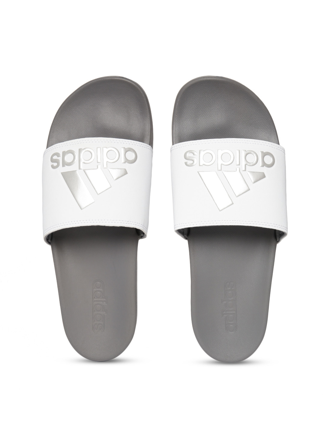 mens grey adidas sliders