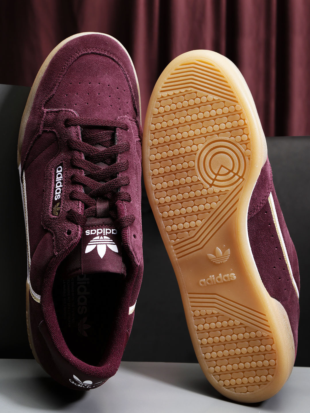 Buy ADIDAS Originals Men Burgundy Continental 80 Sneakers - Casual Shoes for Men 8616459 | Myntra