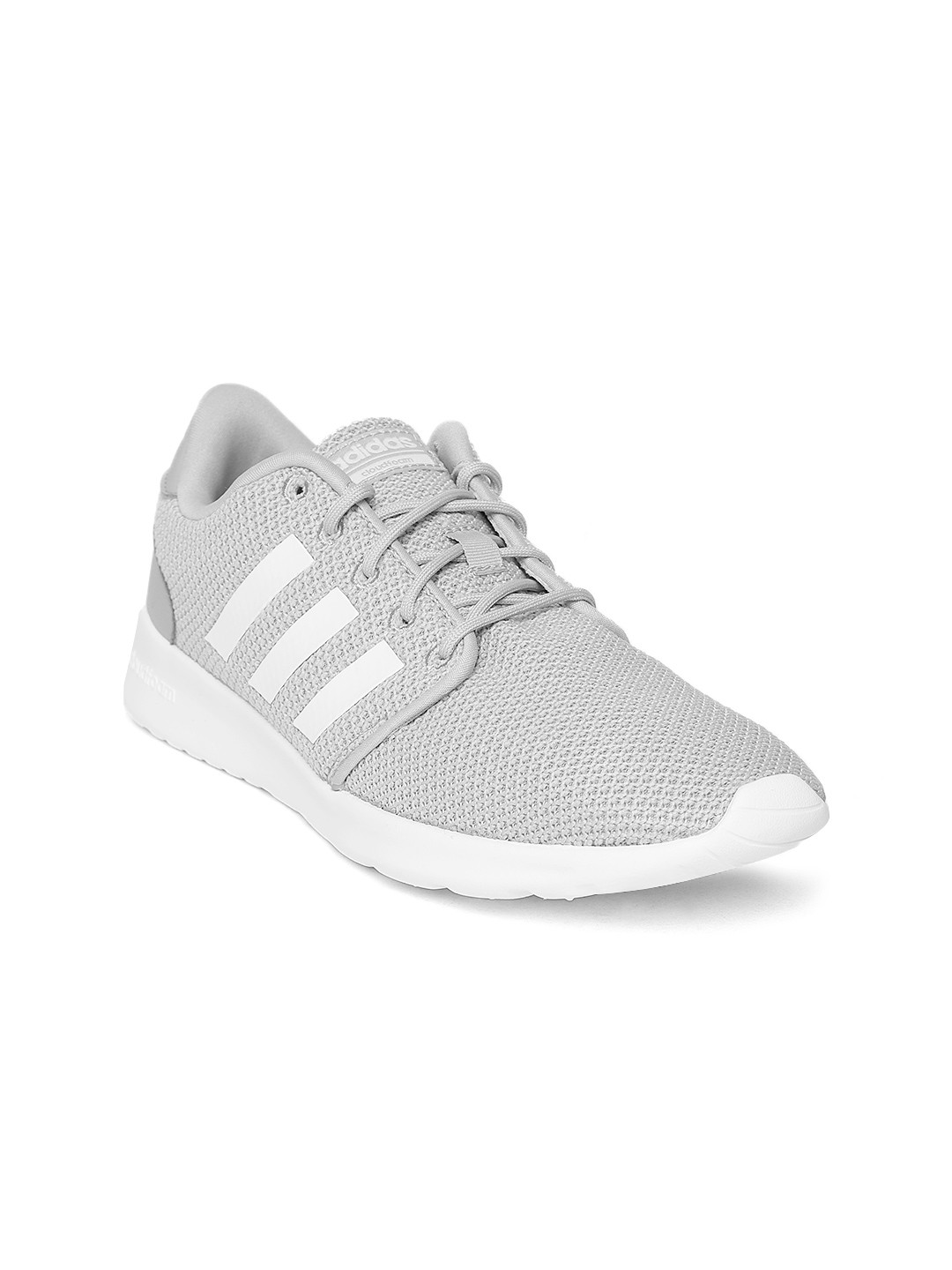 adidas gazelle silver green womens Adidas Cloudfoam QT Racer Running Women's Shoes Clear Onix/ White