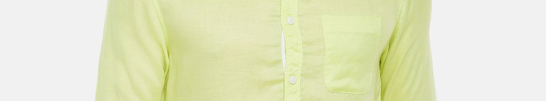 Buy SPYKAR Men Lime Green Slim Fit Solid Casual Shirt - Shirts for Men ...