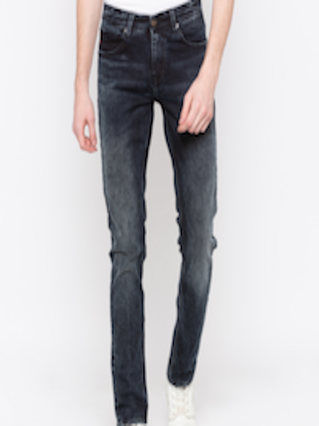 Buy SPYKAR Men Black Slim Fit Low Rise Clean Look Jeans - Jeans for Men ...
