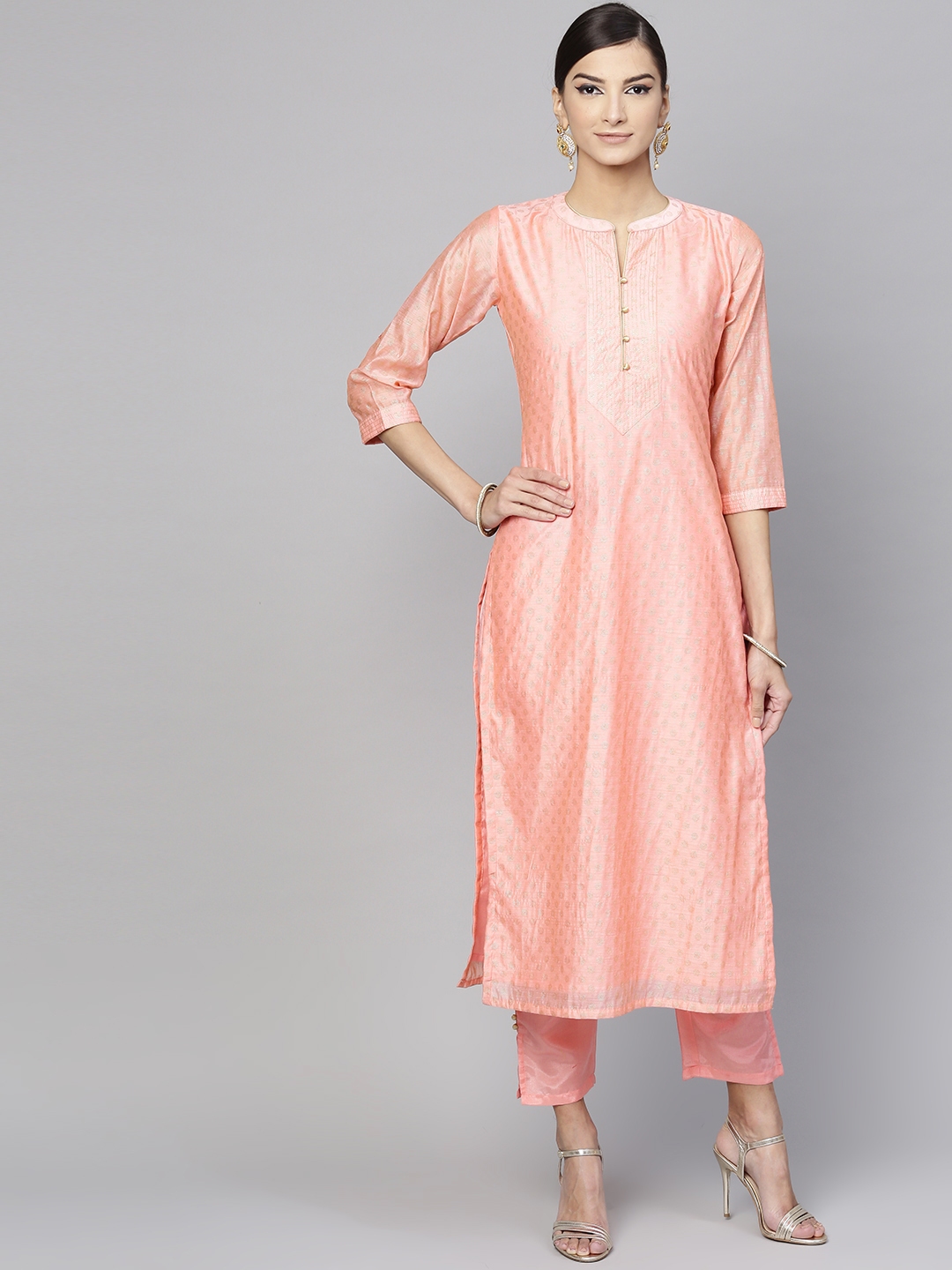 party wear kurta set on myntra