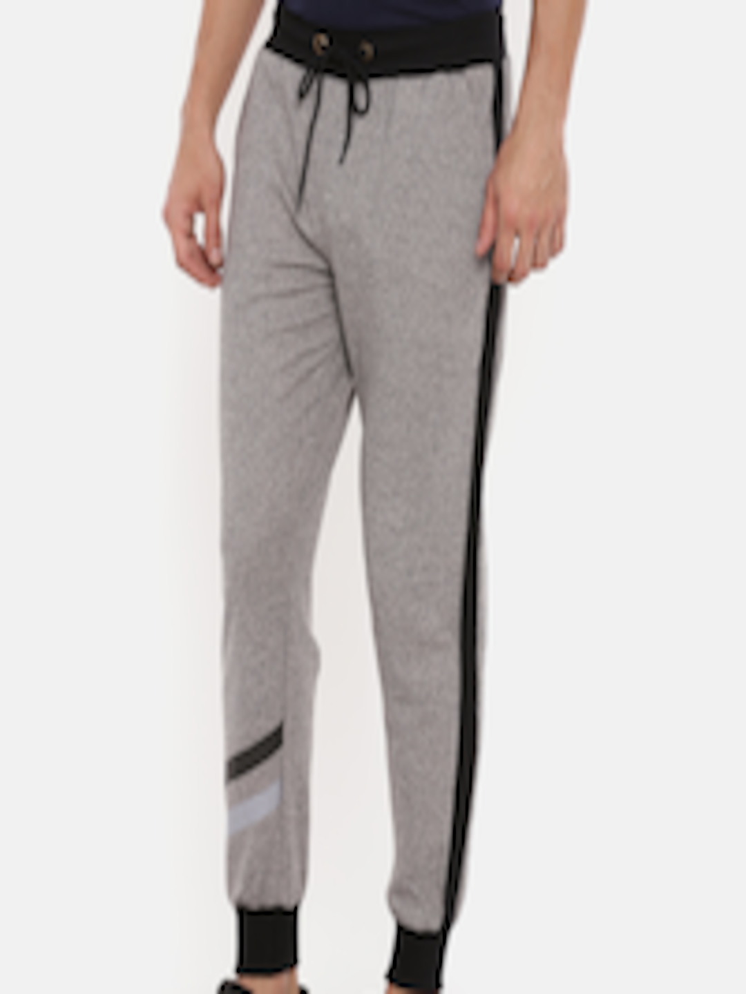 Buy People Men Grey Solid Joggers - Track Pants for Men 8651669 | Myntra