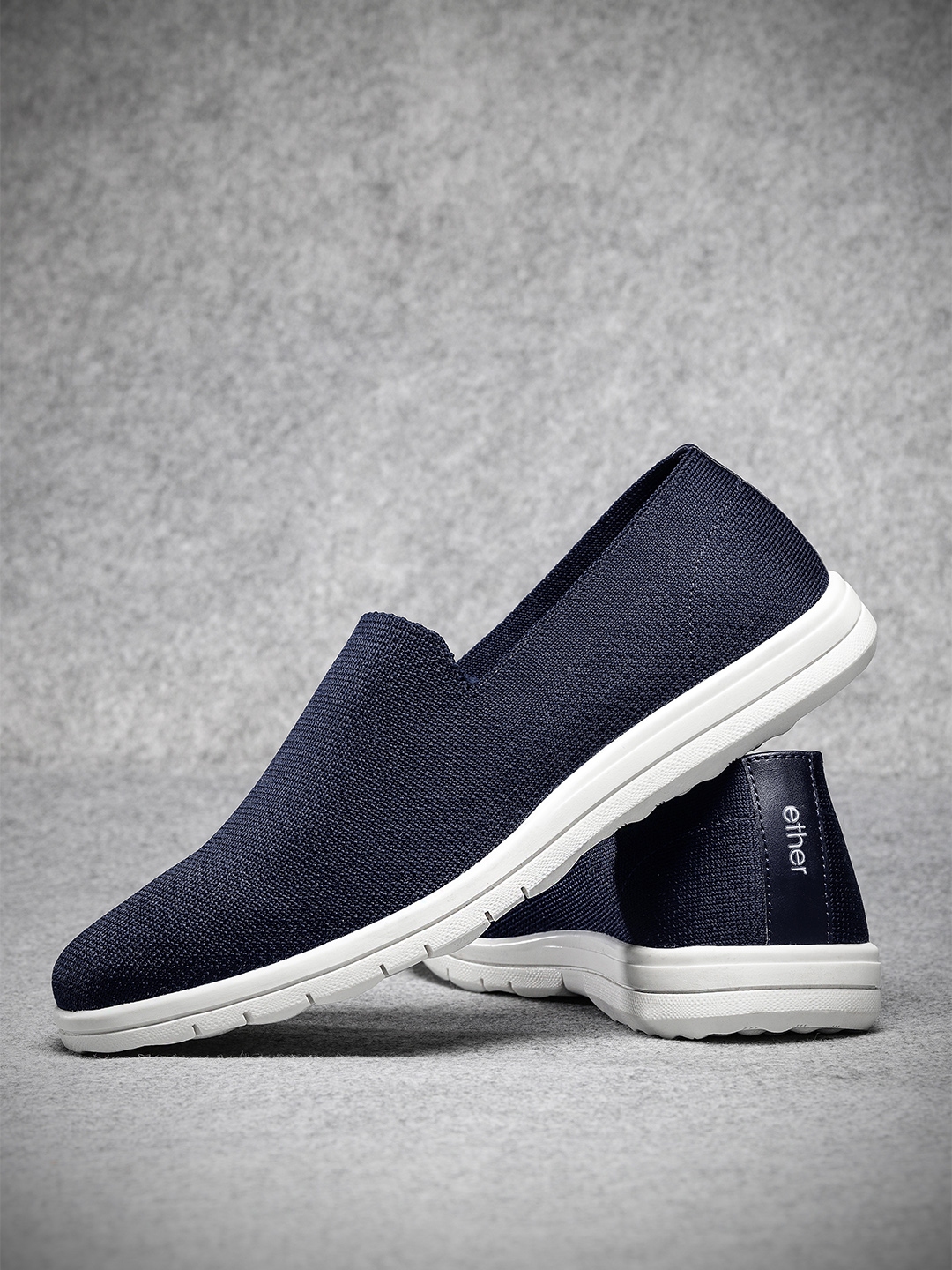 Buy Ether Men Navy Blue Slip On Sneakers - Casual Shoes ...