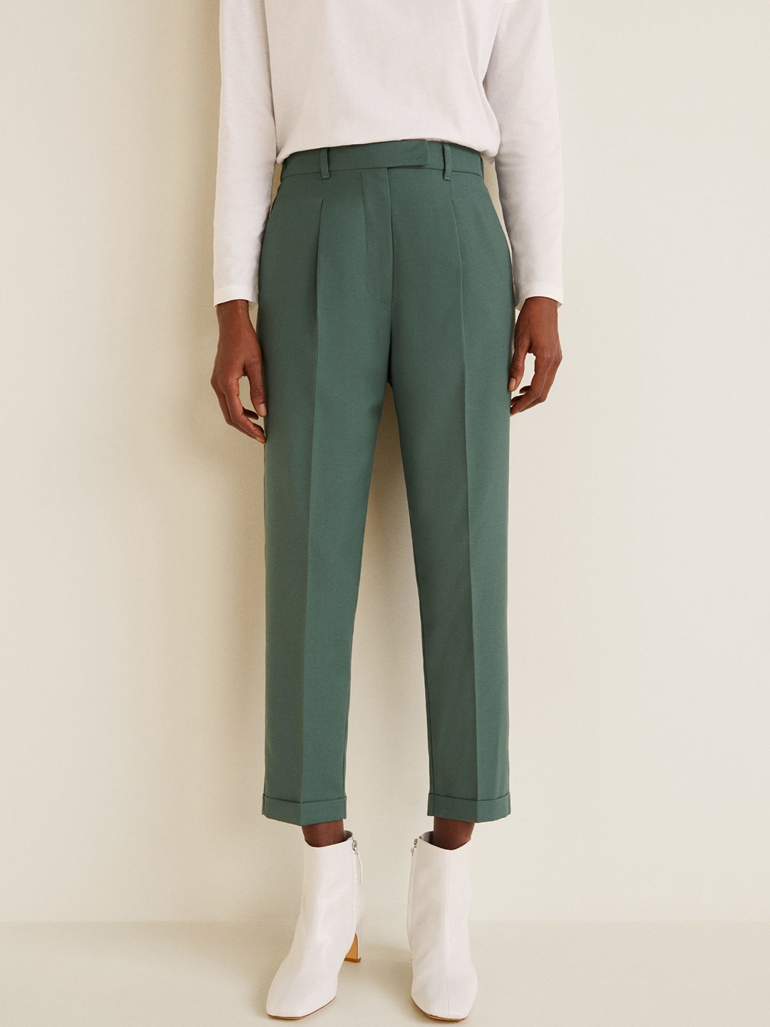 mango pinstripe trousers