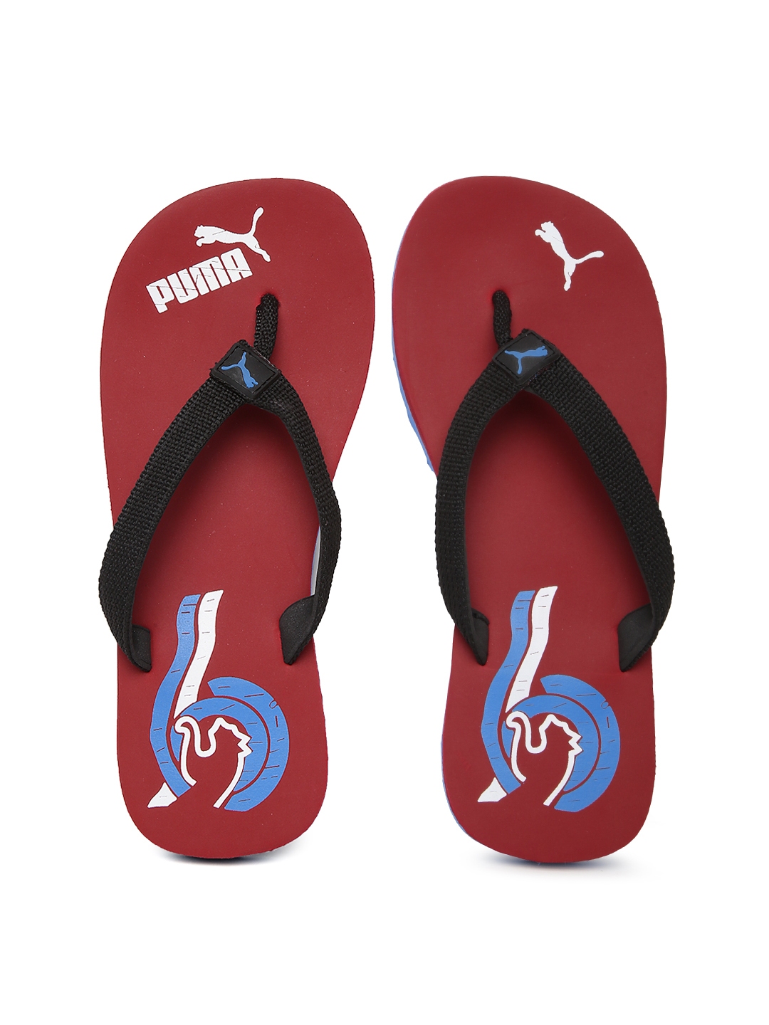 Buy Puma Men Black & Red Wave II Flip Flops - Flip Flops for Men 868134 ...