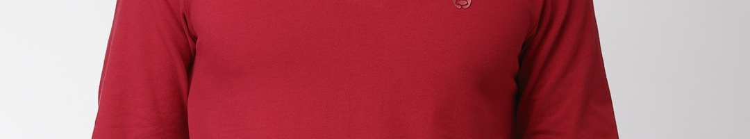 Buy Bossini Men Red Solid Henley Neck T Shirt - Tshirts for Men 8684769 ...