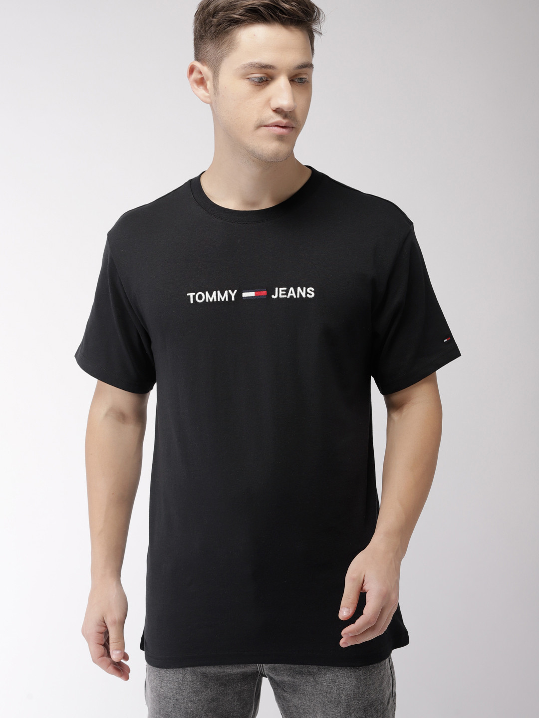 Buy Tommy Hilfiger Men Black Printed T Shirt Tshirts for Men 8690957