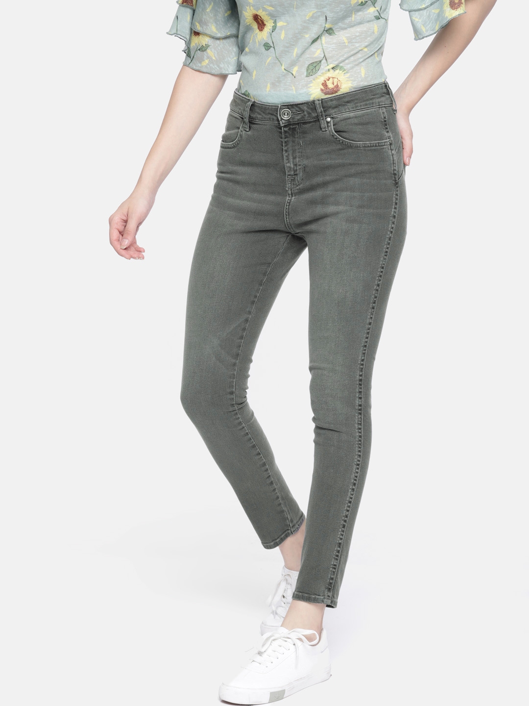 wrangler high rise skinny jeans