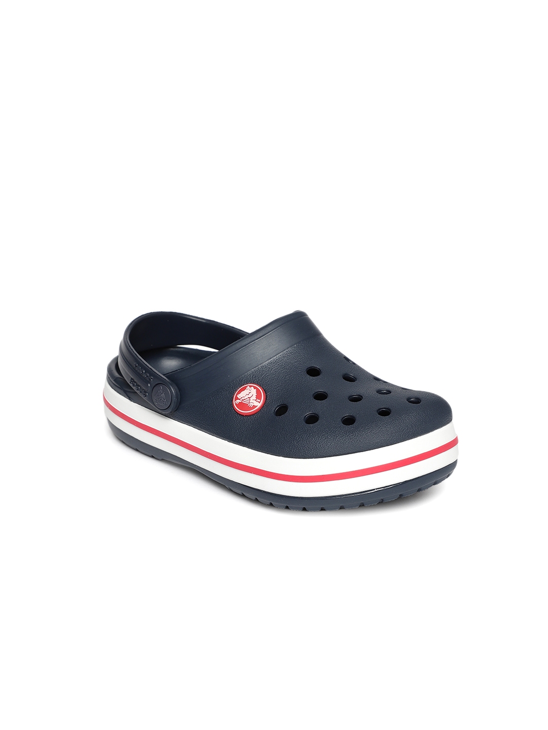 Buy Crocs Kids Navy Blue Solid Clogs - Flip Flops for Unisex Kids ...