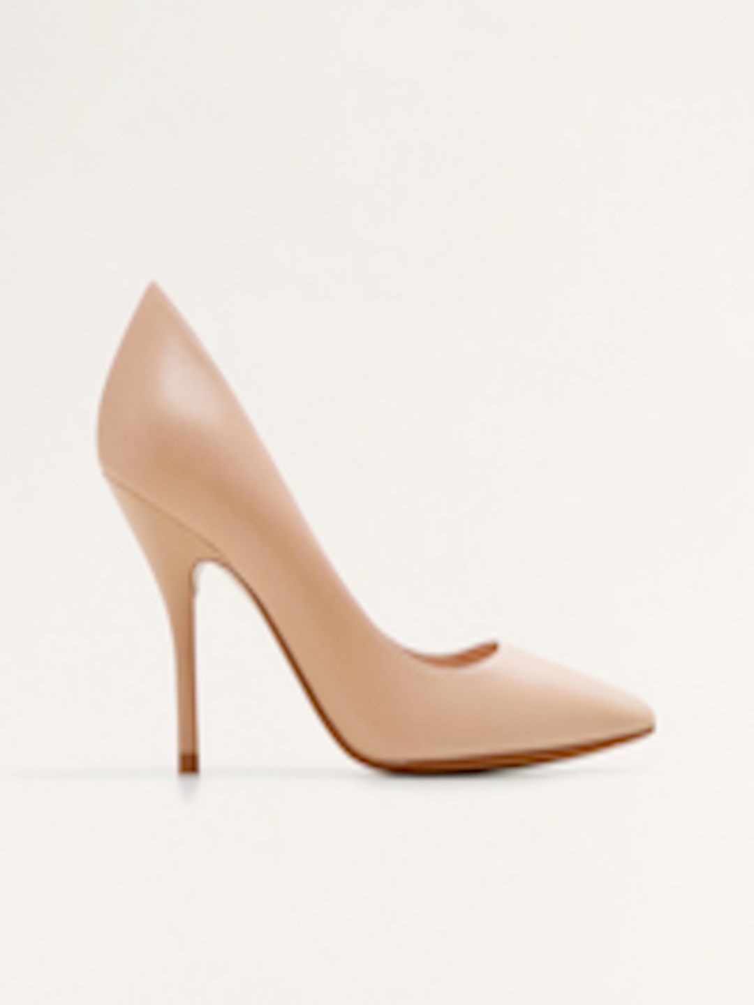 Buy MANGO Women Peach Coloured Solid Pumps - Heels for Women 8702839 ...