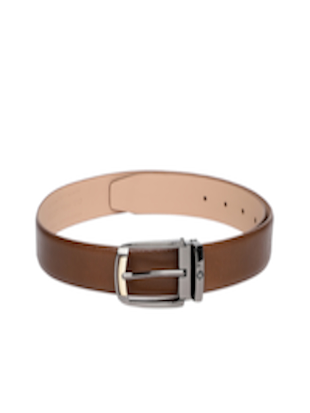 Buy Louis Philippe Men Brown Solid Leather Belt - Belts for Men 8715537 | Myntra