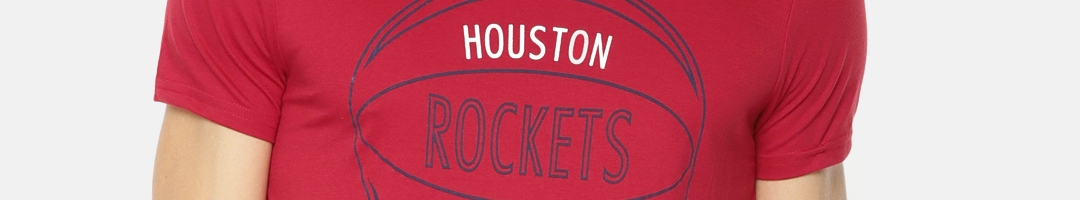 Buy NBA Men Red Printed Round Neck T Shirt - Tshirts for Men 8721701 ...