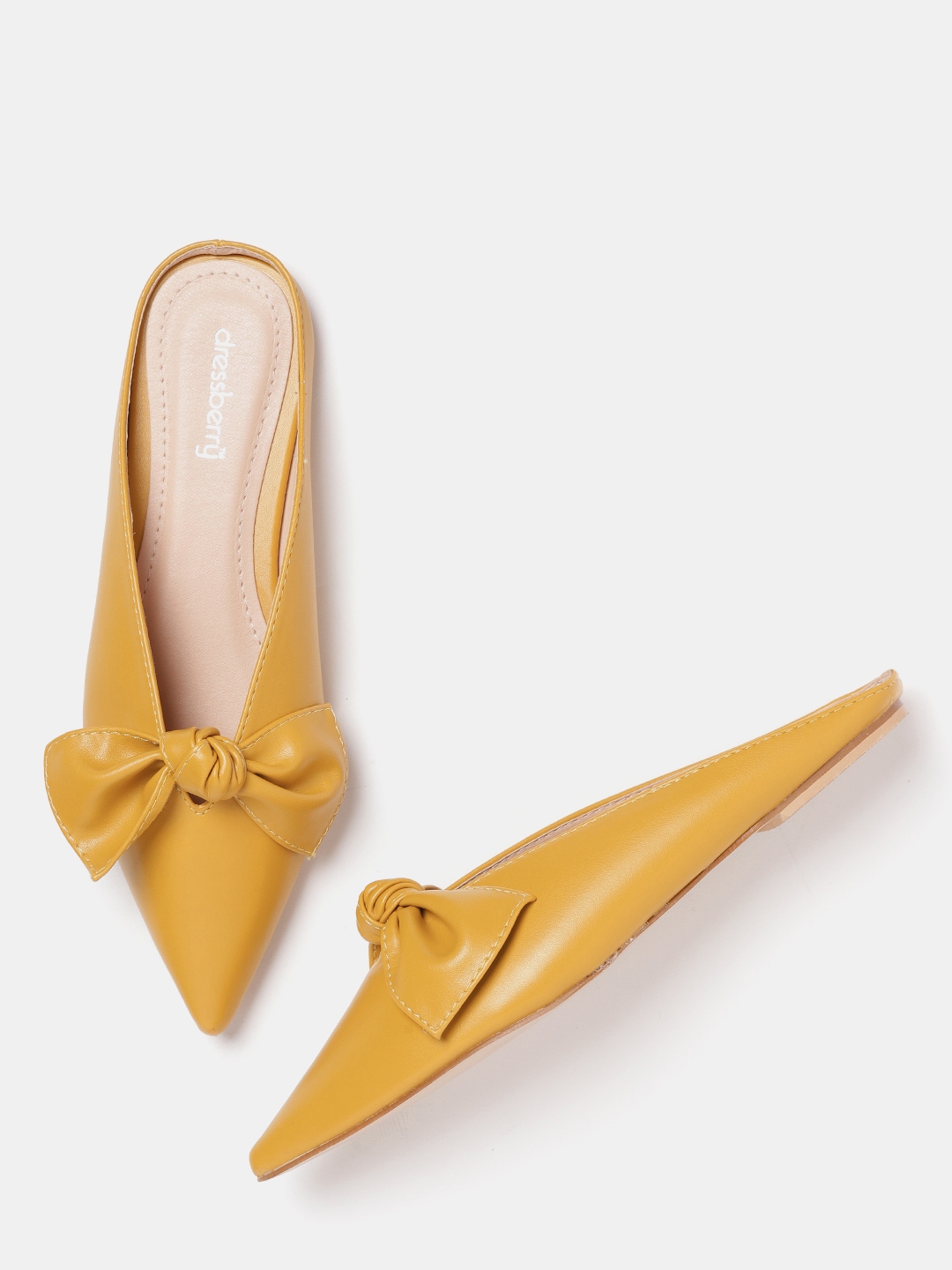 womens mustard yellow flats