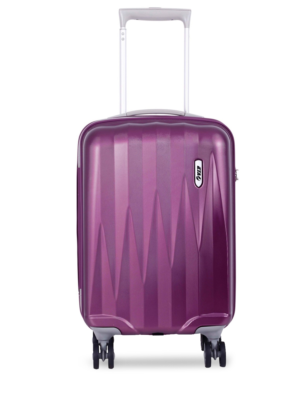 Buy VIP ZAPPER STROLLY 55 360 Purple Textured Cabin Trolley Suitcase ...