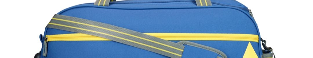 Buy Aristocrat Unisex Blue Solid Medium Duffel Bag - Duffel Bag for ...