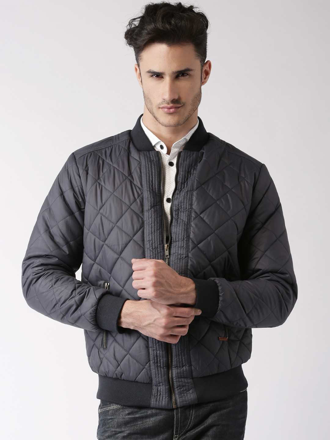 Buy Mast & Harbour Navy Quilted Jacket Jackets for Men 873776 Myntra