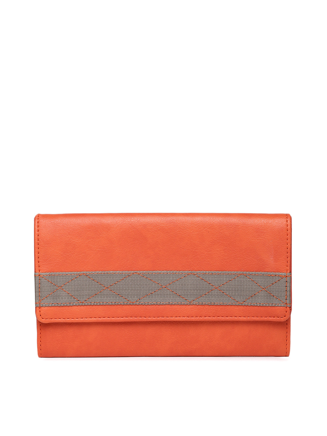 Buy Baggit Women Orange Solid Two Fold Wallet Wallets for Women