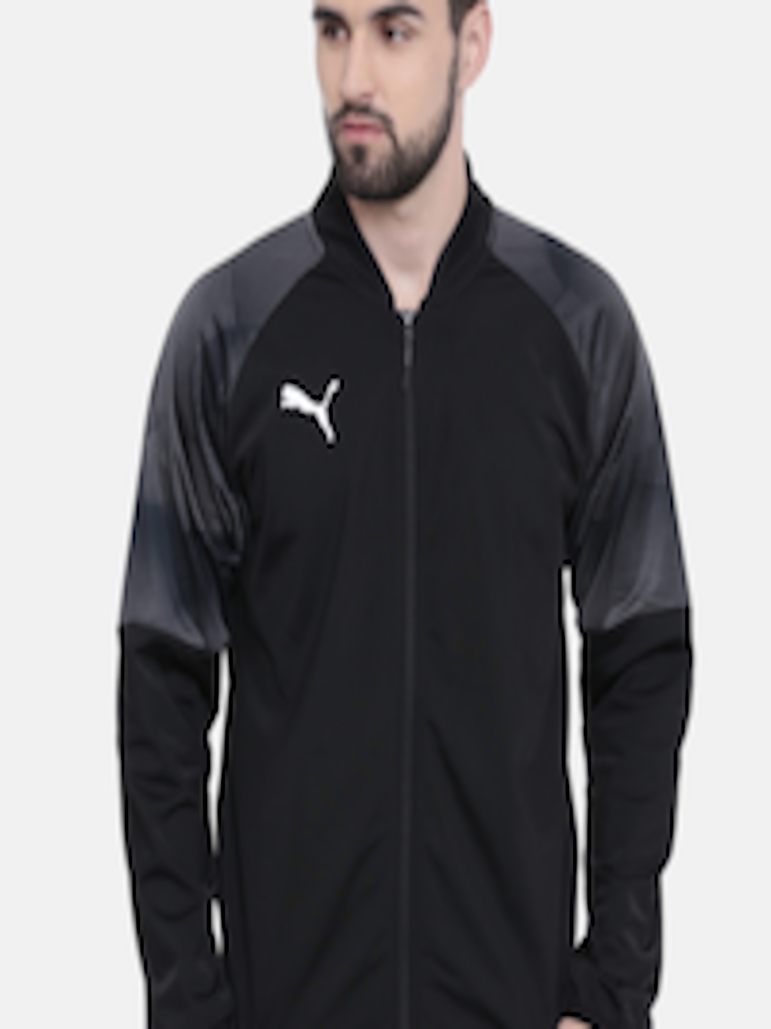 Buy Puma Men Black Solid Track Sporty Jacket - Jackets for Men 8748917 ...