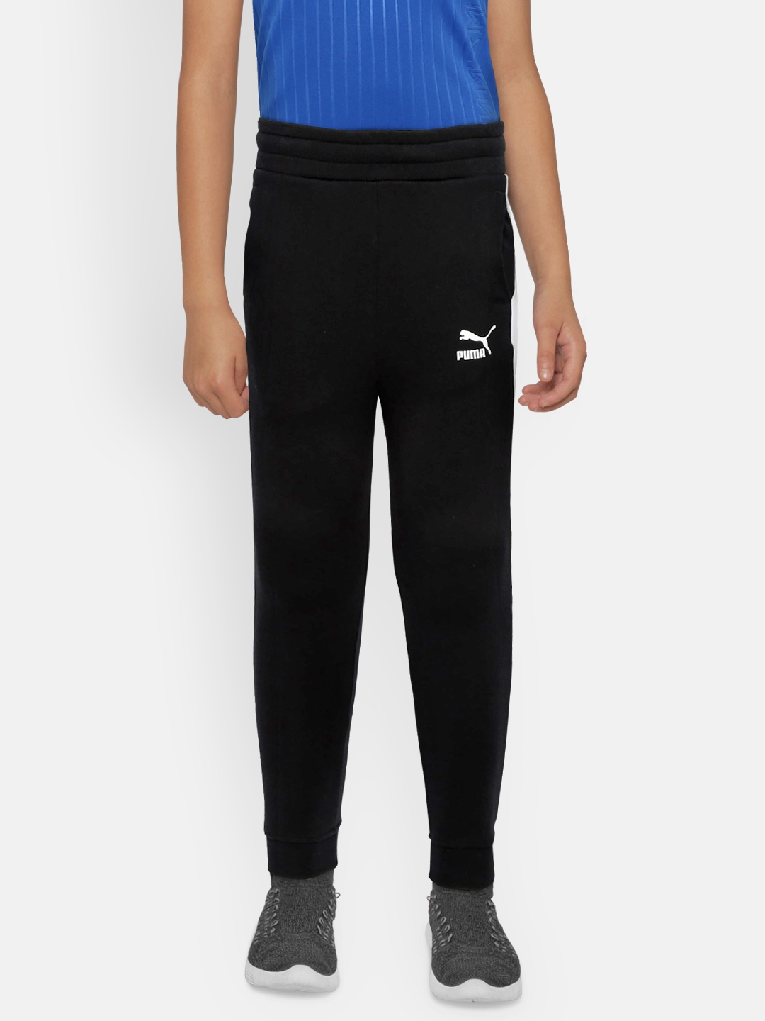 Buy Puma Boys Black Classics T7 Joggers - Track Pants for Boys 8750395 ...