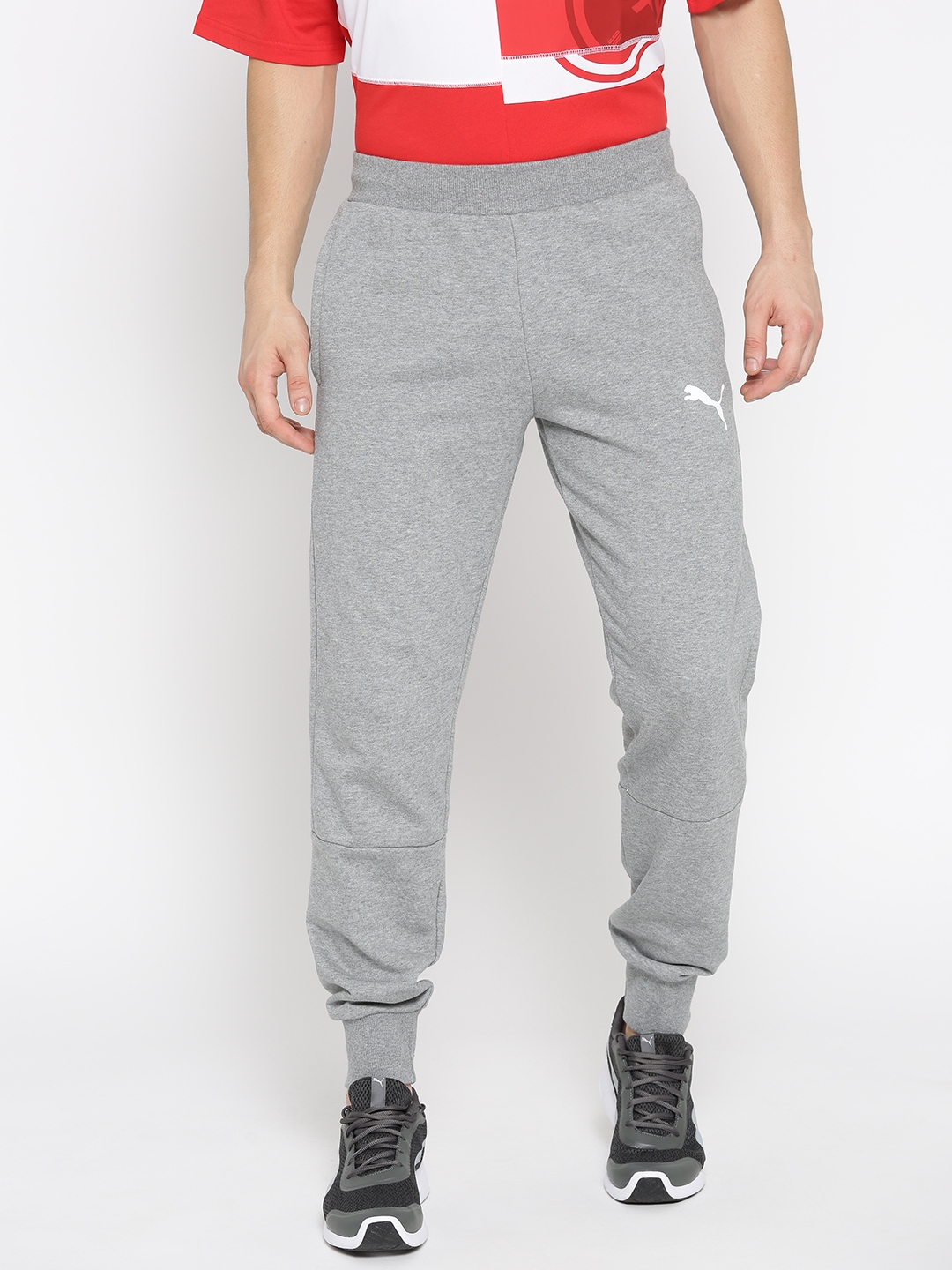 grey puma joggers junior