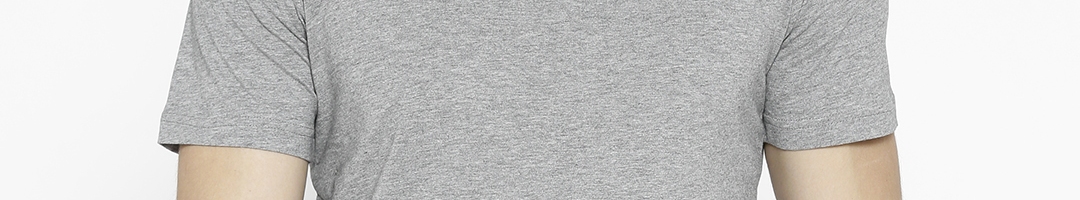 Buy Puma Men Grey Melange Modern Sports Advanced Pure Cotton T Shirt ...