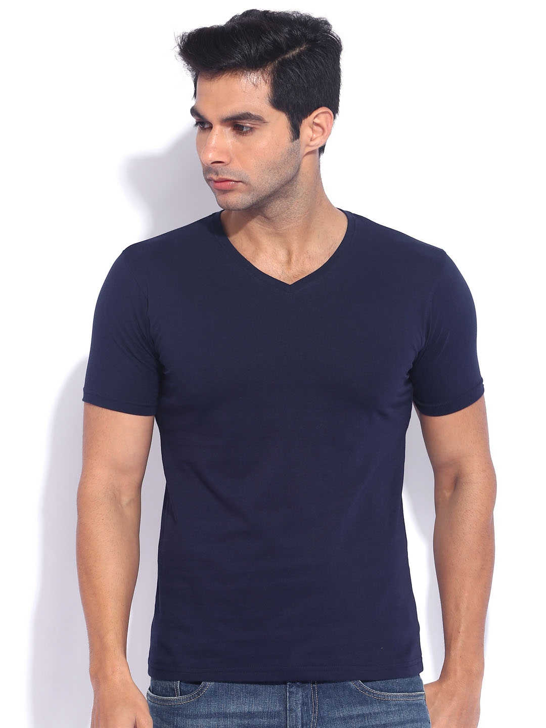 Buy Highlander Navy Pure Cotton T Shirt - Tshirts for Men 875512 | Myntra