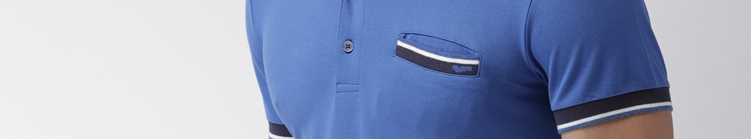Buy GAS Men Blue Solid Polo T Shirt - Tshirts for Men 8755609 | Myntra