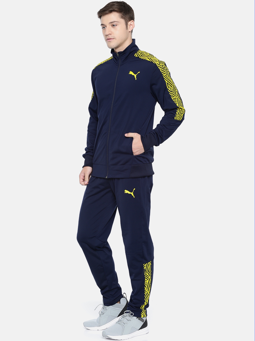 navy blue puma tracksuit