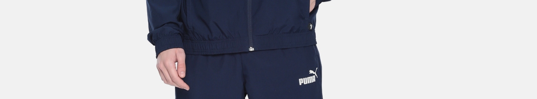 Buy Puma Men Navy Blue Solid Clean Woven OP Sport Tracksuit ...