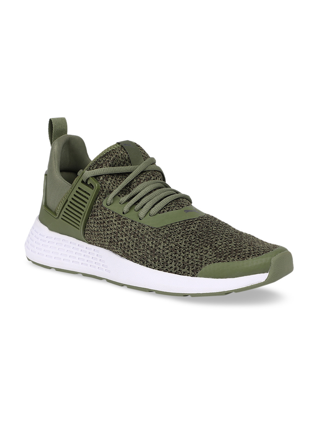 puma suede olive green