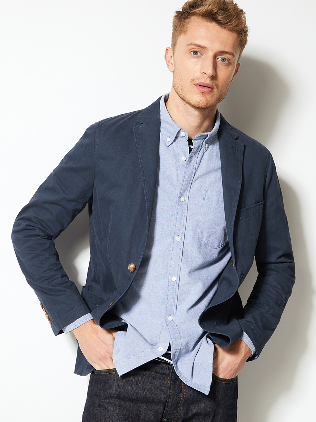 Veste de costume coupe slim à carreaux pour homme