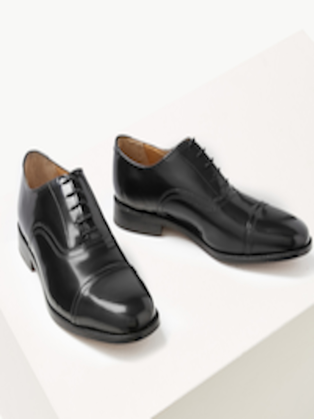 Buy Marks & Spencer Men Black Leather Formal Oxfords - Formal Shoes for ...