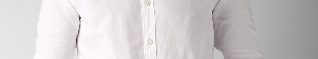 Buy Celio Men White Slim Fit Solid Casual Shirt - Shirts for Men ...