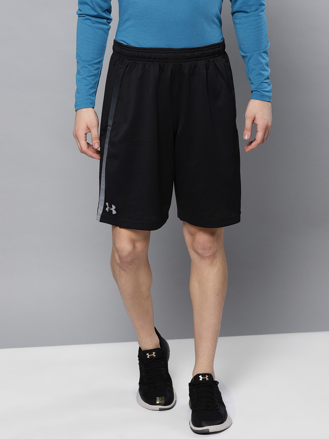 Buy UNDER ARMOUR Black Solid Tech Mesh Sport Shorts Shorts for Men