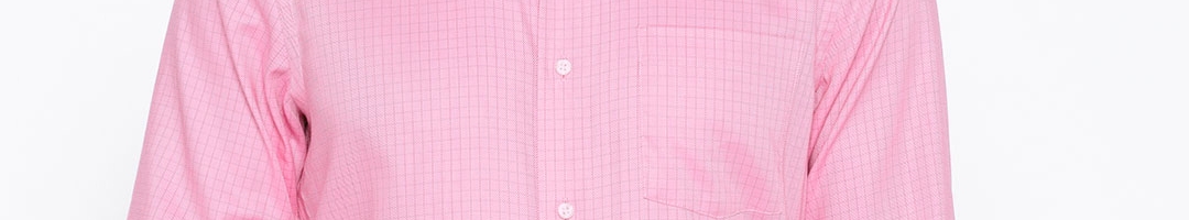 Buy Blackberrys Men Pink Slim Fit Checked Formal Shirt - Shirts for Men ...