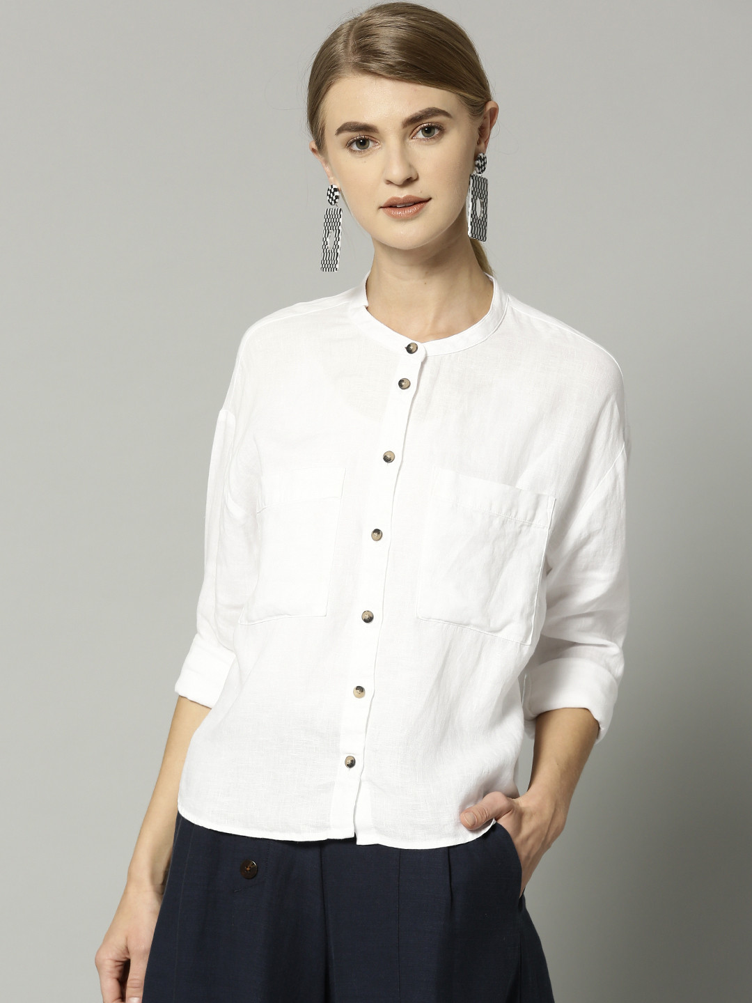 ladies linen shirts marks and spencer